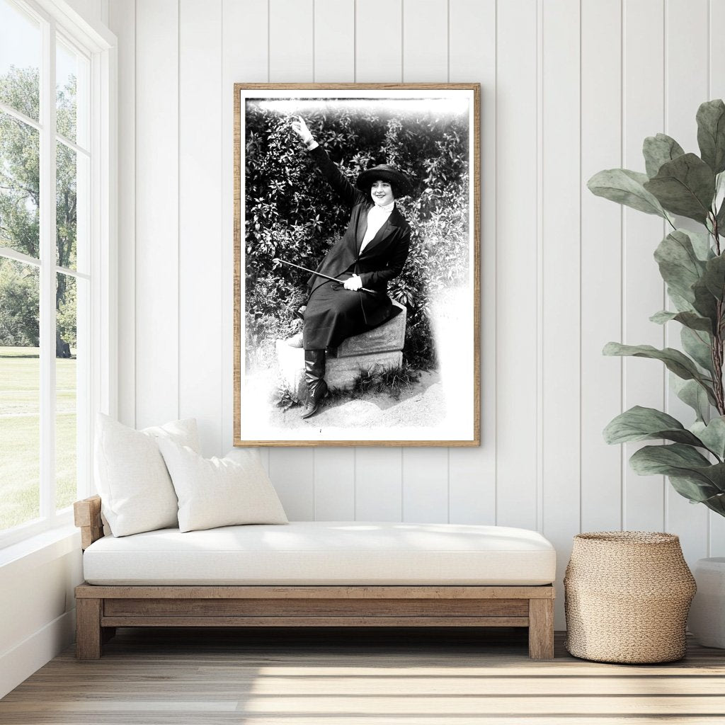 1920s Vintage Portrait of a Mysterious Figure