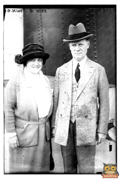 1922 Portrait of a Couple in Early 20th Century Life