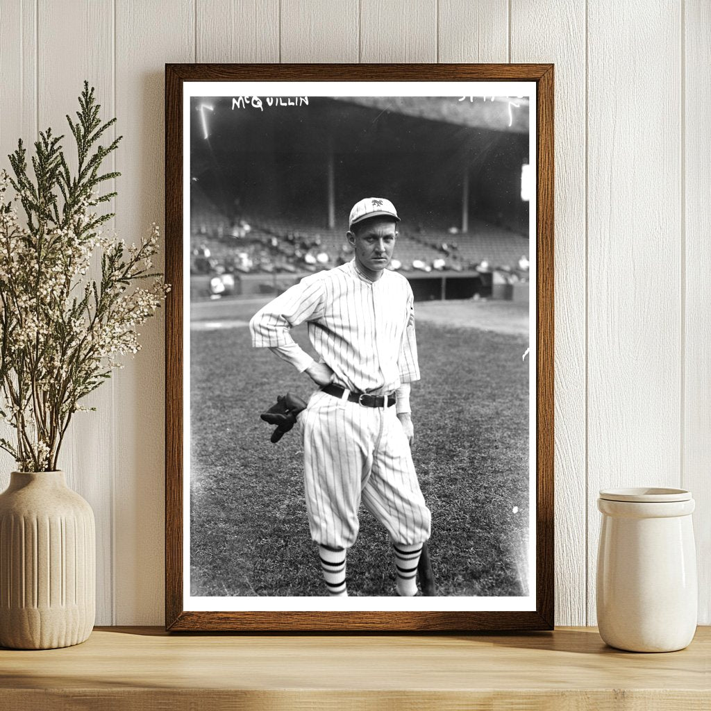 1922 Glass Negative of New York Baseball Star McQuillan