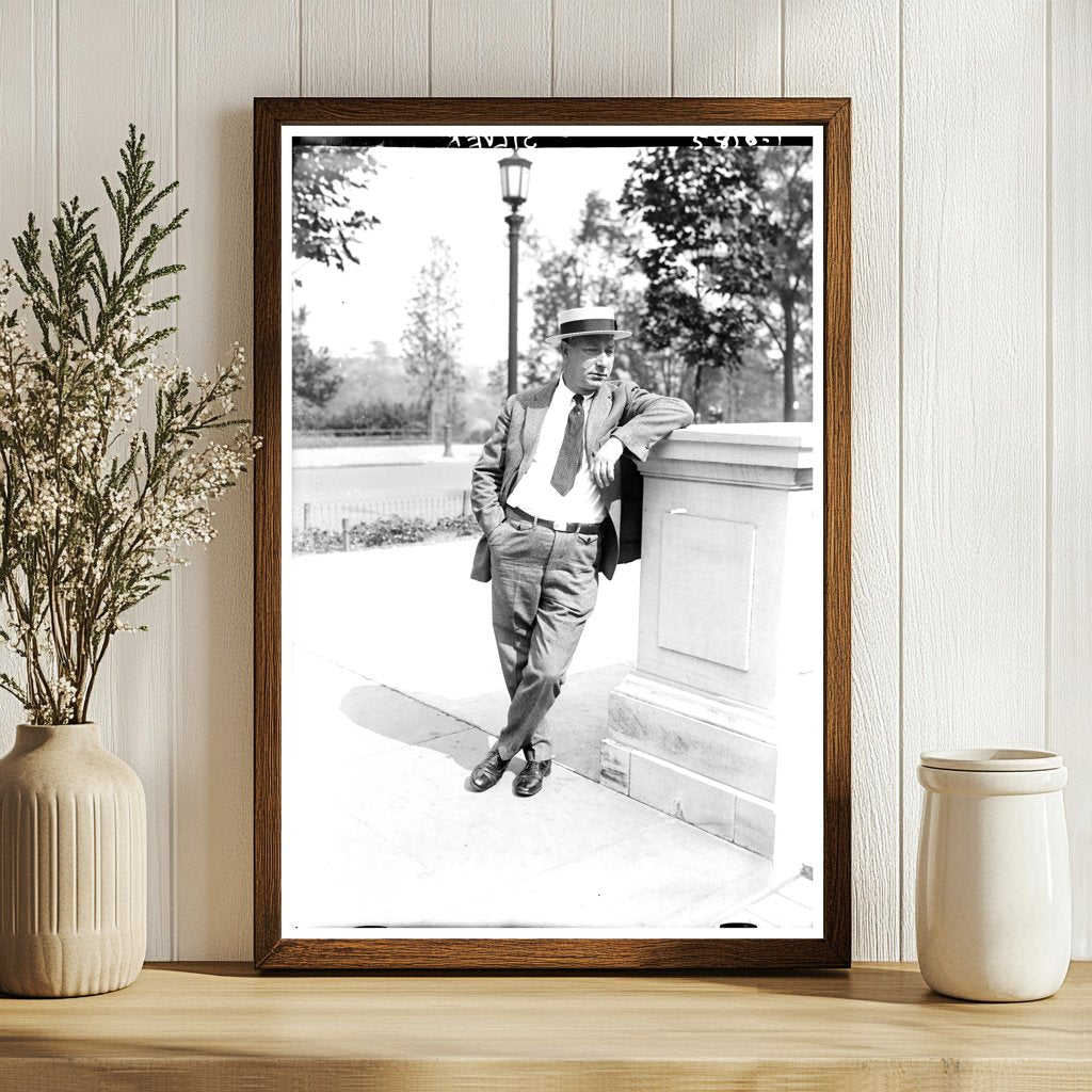 1922 Vintage Glass Negative of Shimmering Silver