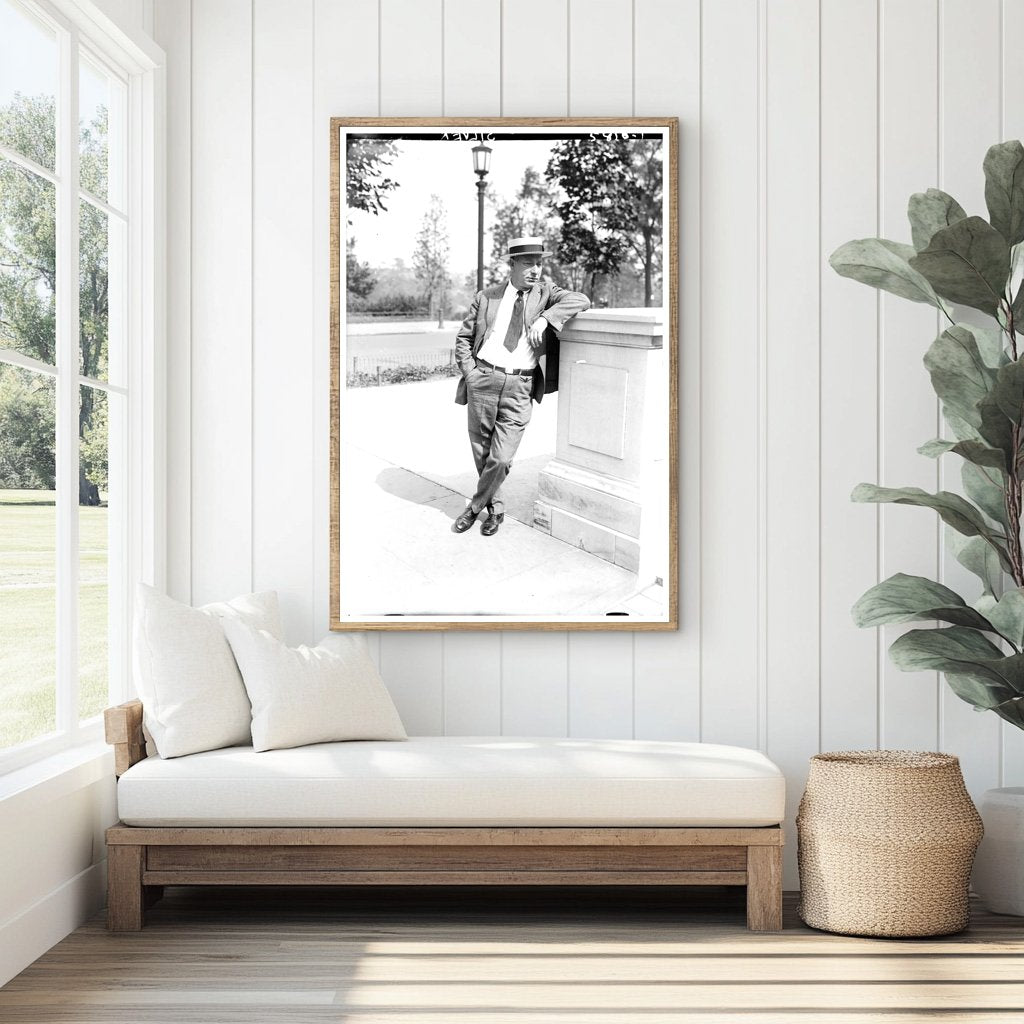 1922 Vintage Glass Negative of Shimmering Silver