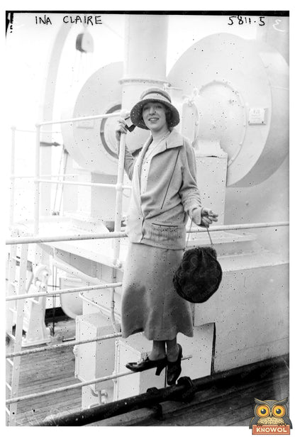 1922 Portrait of Ina Claire: Iconic American Actress
