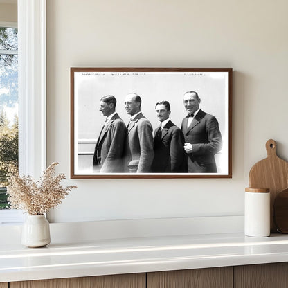 1920s Gathering of Notable Figures in Historical Portrait