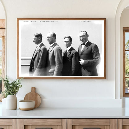 1920s Gathering of Notable Figures in Historical Portrait