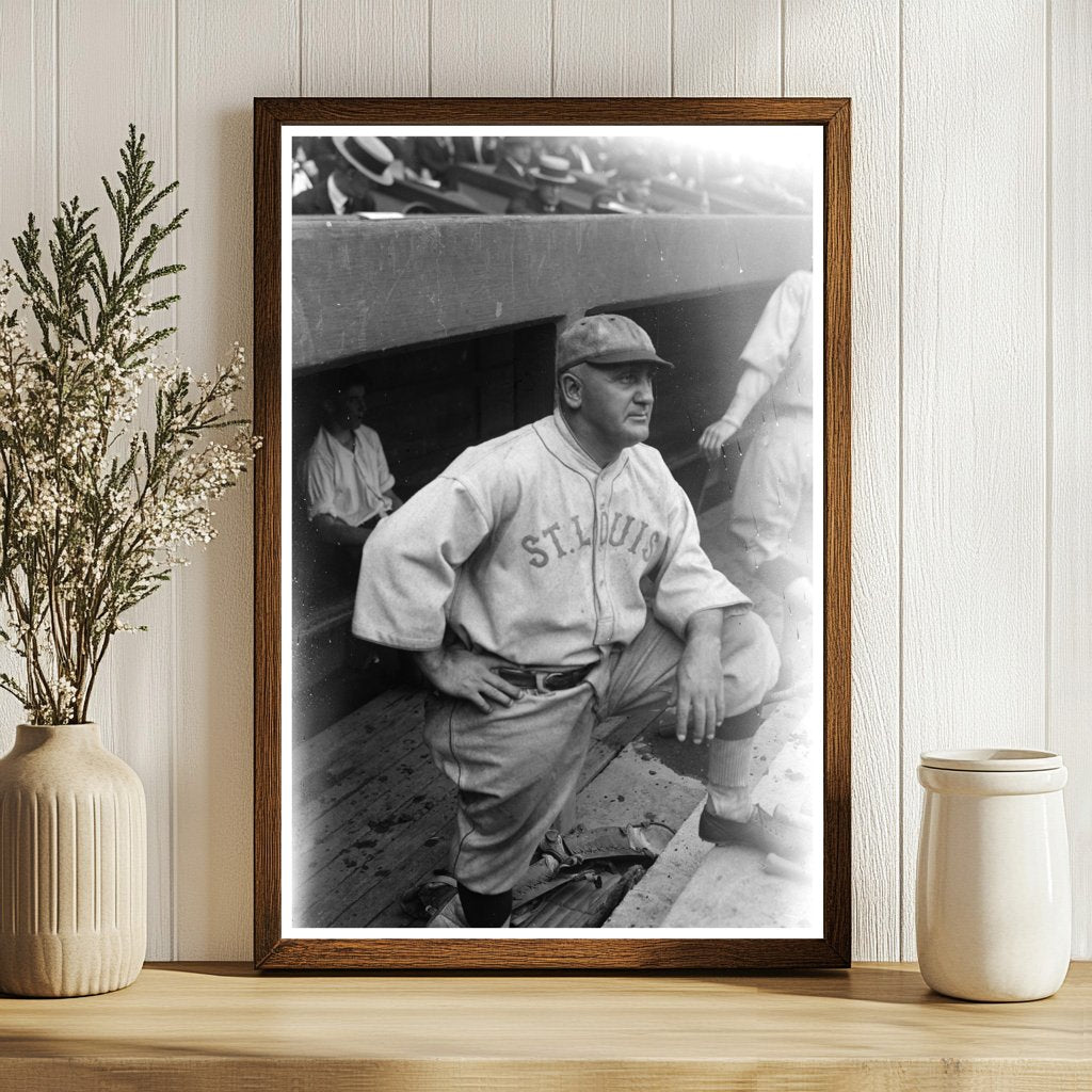 1922 St. Louis Baseball Manager in Action