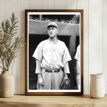1922 St. Louis Baseball Pitcher in Action