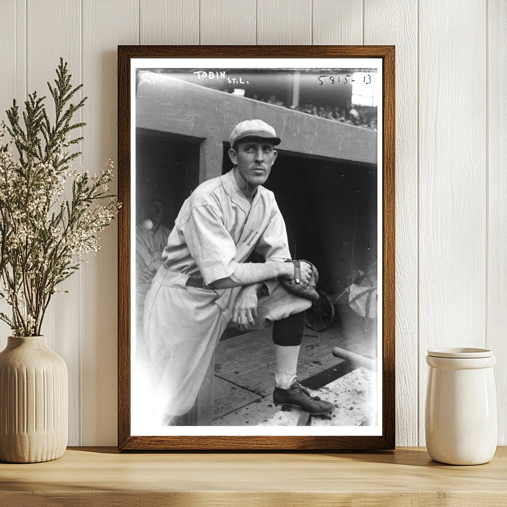 1922 Vintage St. Louis Baseball Star Portrait