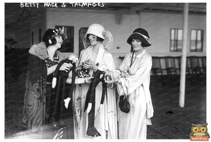 1920s Glamour: Betty Mack with Talmadge Sisters