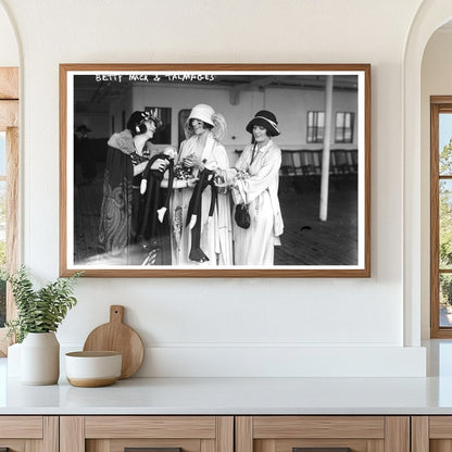 1920s Glamour: Betty Mack with Talmadge Sisters