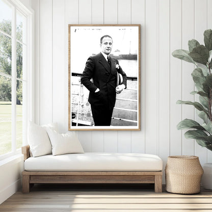 1920s Portrait of Gennaro Barra in Vintage Style