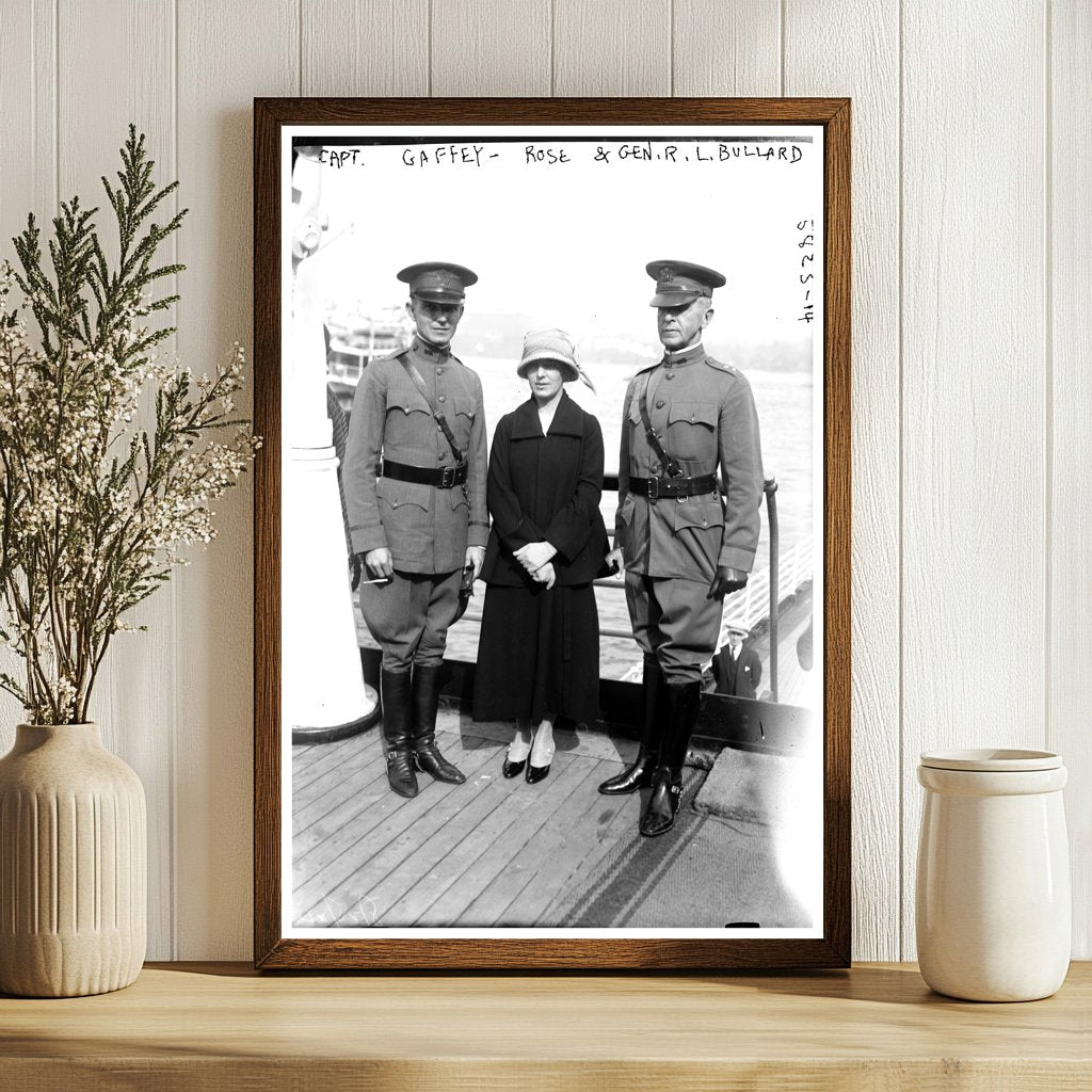 1922 Military Portrait: Capt. Gaffey & Gen. Bullard