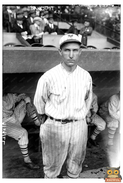 1922 New York NL Baseball Star Dave Bancroft in Action