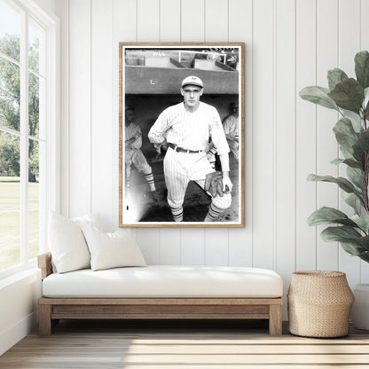 1922 Vintage Baseball Star Carmen Specs Hill Portrait