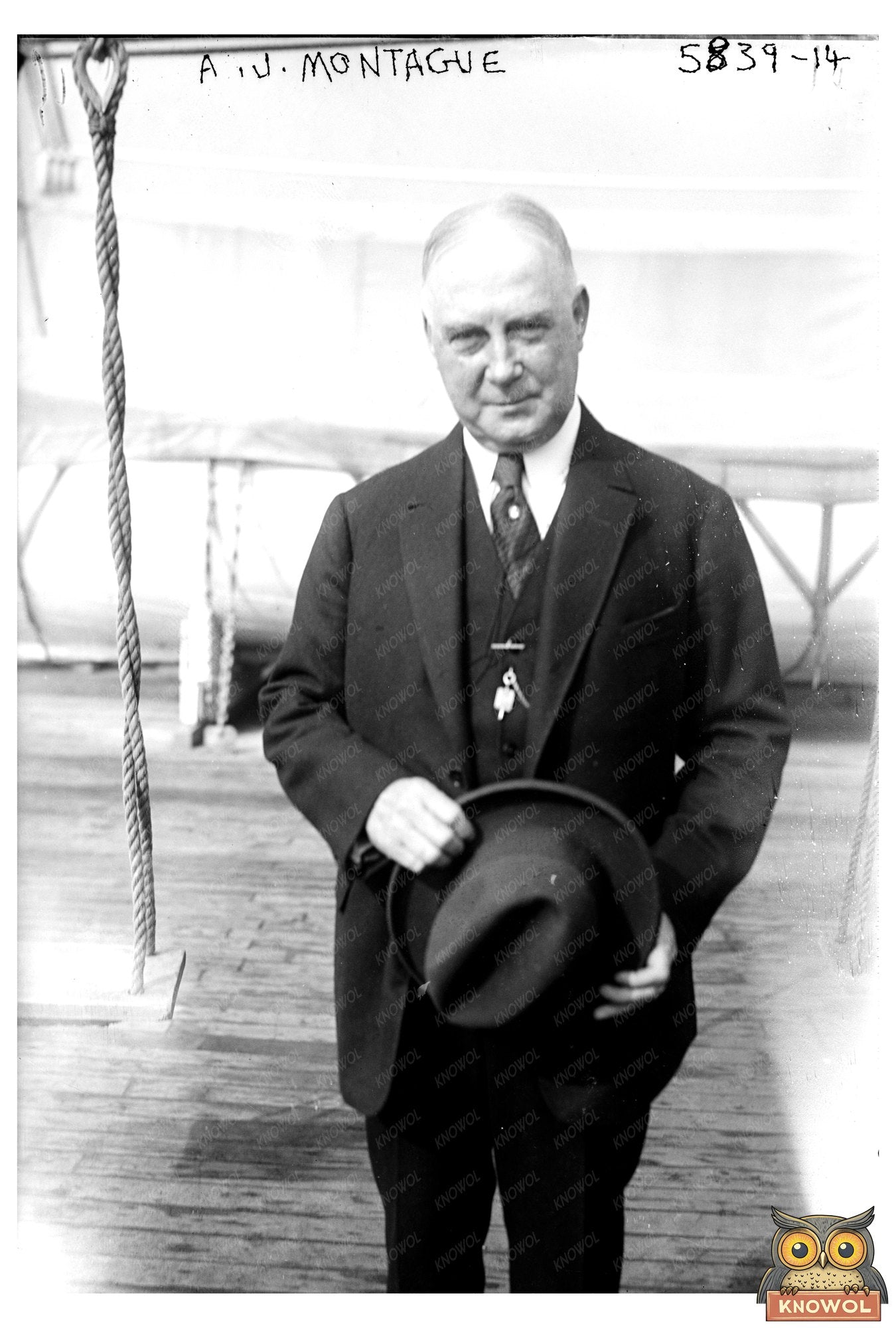 1920s Portrait of A.F. Montague in Historic Context