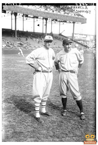 1922 Baseball Legends: Barnes & Shawkey in Action