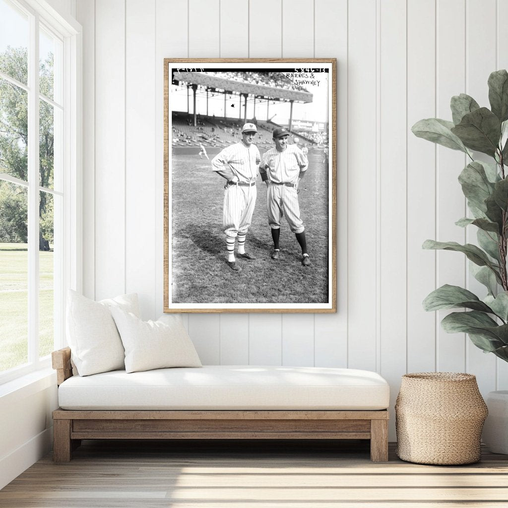 1922 Baseball Legends: Barnes & Shawkey in Action