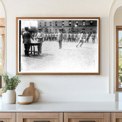 1920s Japanese Army Discharge Ceremony Moment