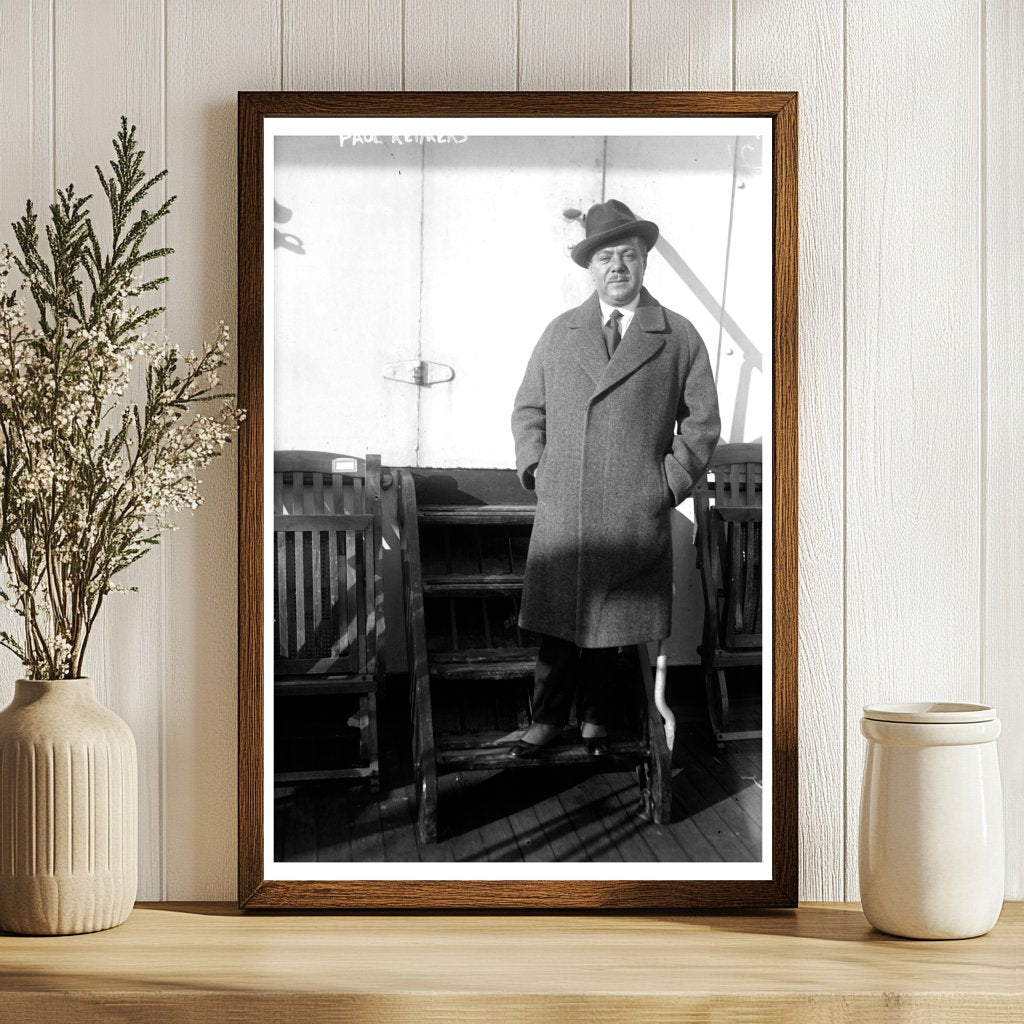 1920s Portrait of Iconic Early 20th Century Figure