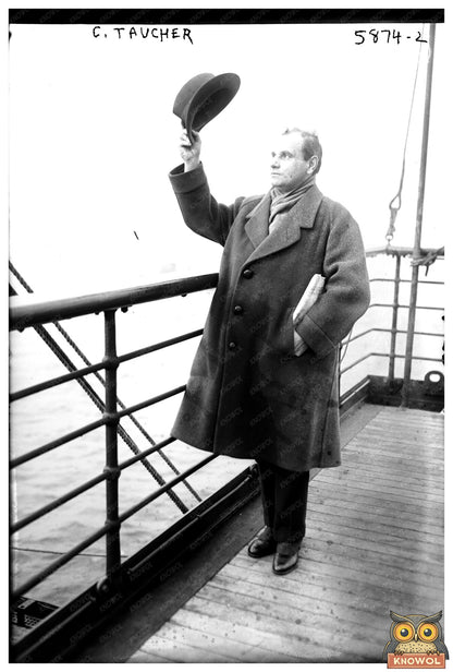 1920s Portrait of C. Taucher: A Glimpse into History
