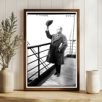 1920s Portrait of C. Taucher: A Glimpse into History