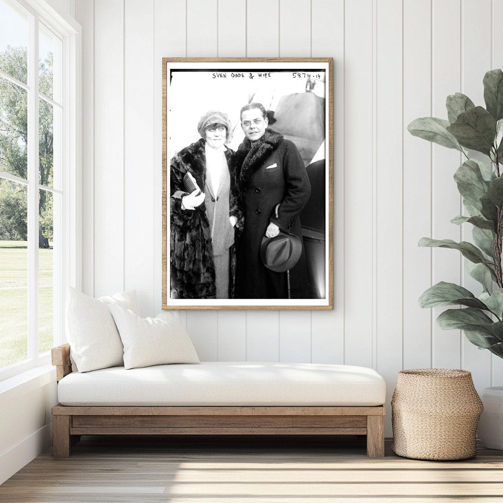 1920s Portrait of a Danish-American Artist Couple