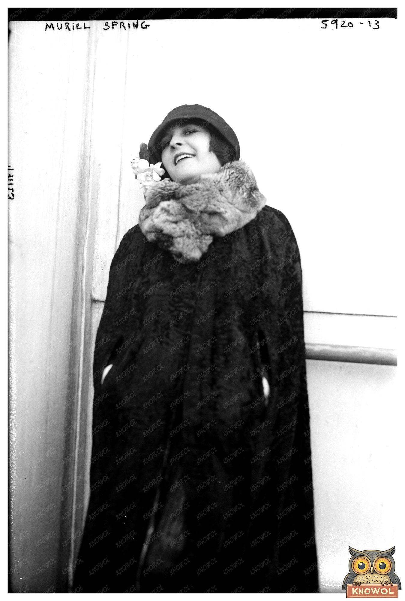 1920s Portrait of Muriel Spring in Vintage Elegance