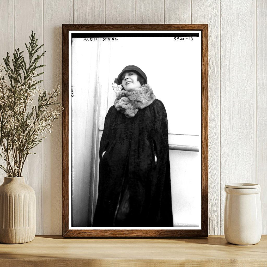1920s Portrait of Muriel Spring in Vintage Elegance