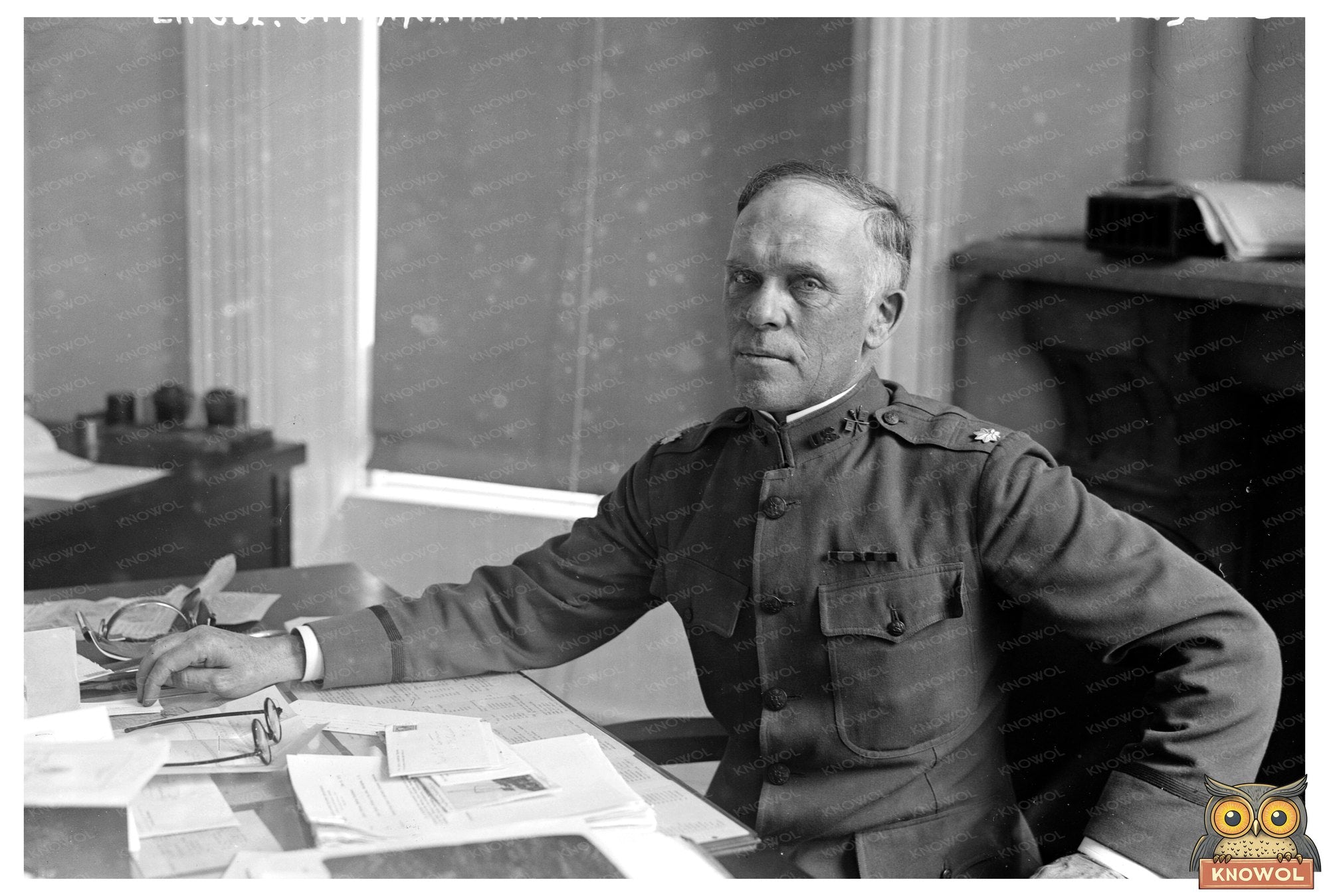 1920s Military Portrait of Lt. Col. Hartman in Uniform