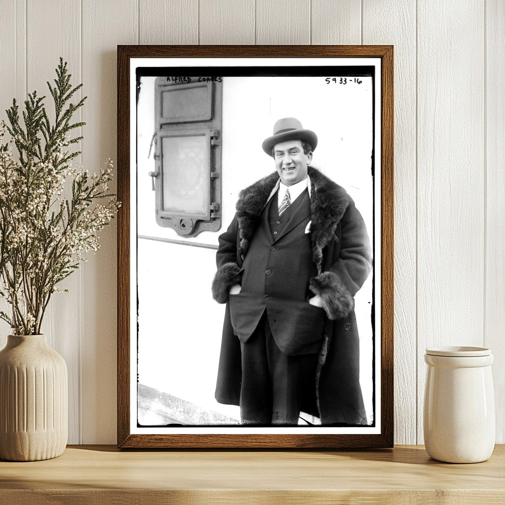 1920s Glass Negative of Prominent Historical Figure