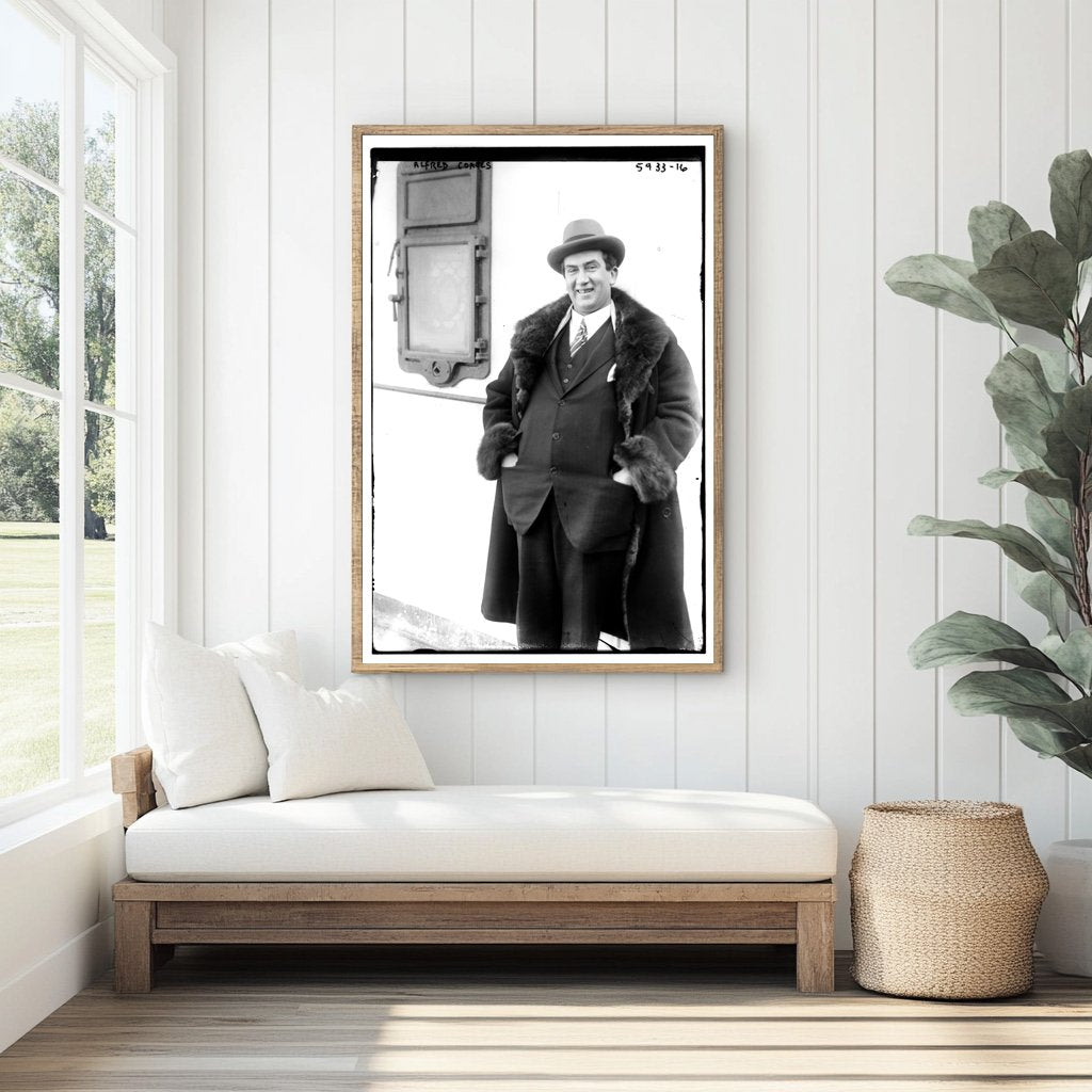 1920s Glass Negative of Prominent Historical Figure