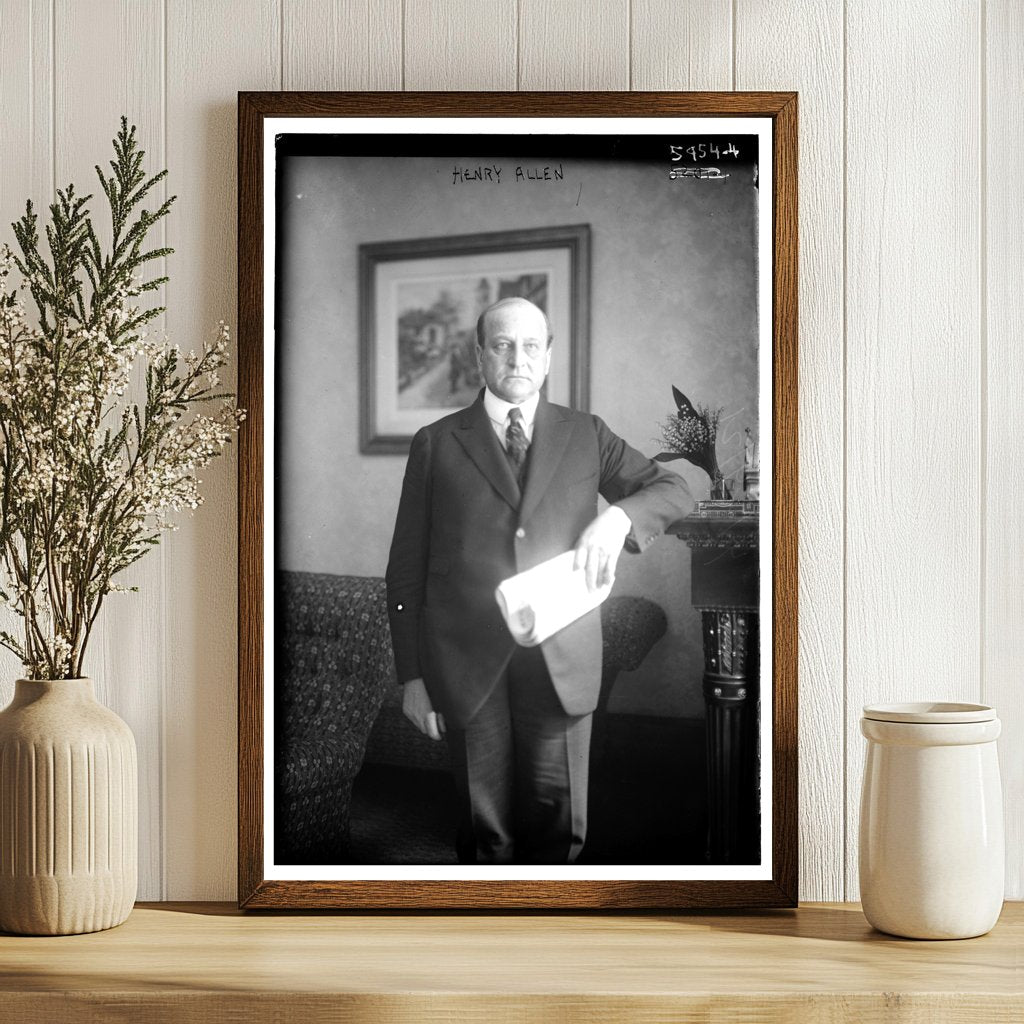 1920s Portrait of Henry Allen: A Glimpse into History