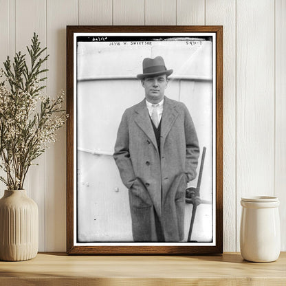 1923 Portrait of Notable Figure Jesse W. Sweetser