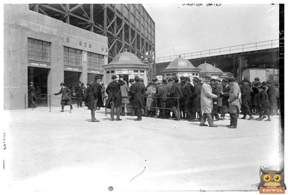 1923 Yankee Stadium Fans Eagerly Await Tickets