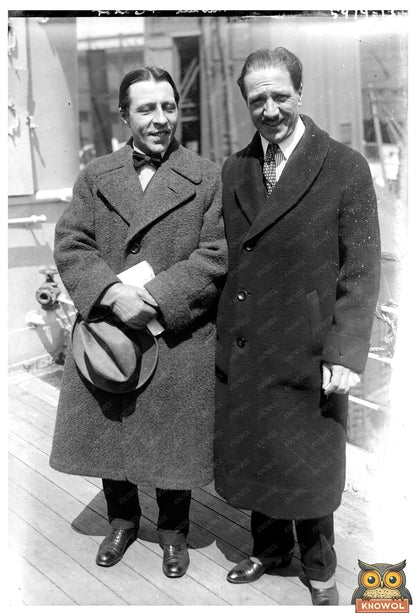 1920s Musicians Thibaud and Cortot Portrait