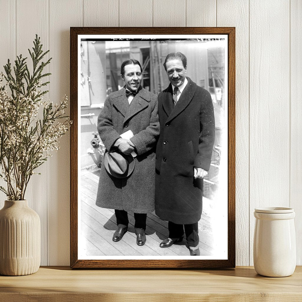1920s Musicians Thibaud and Cortot Portrait
