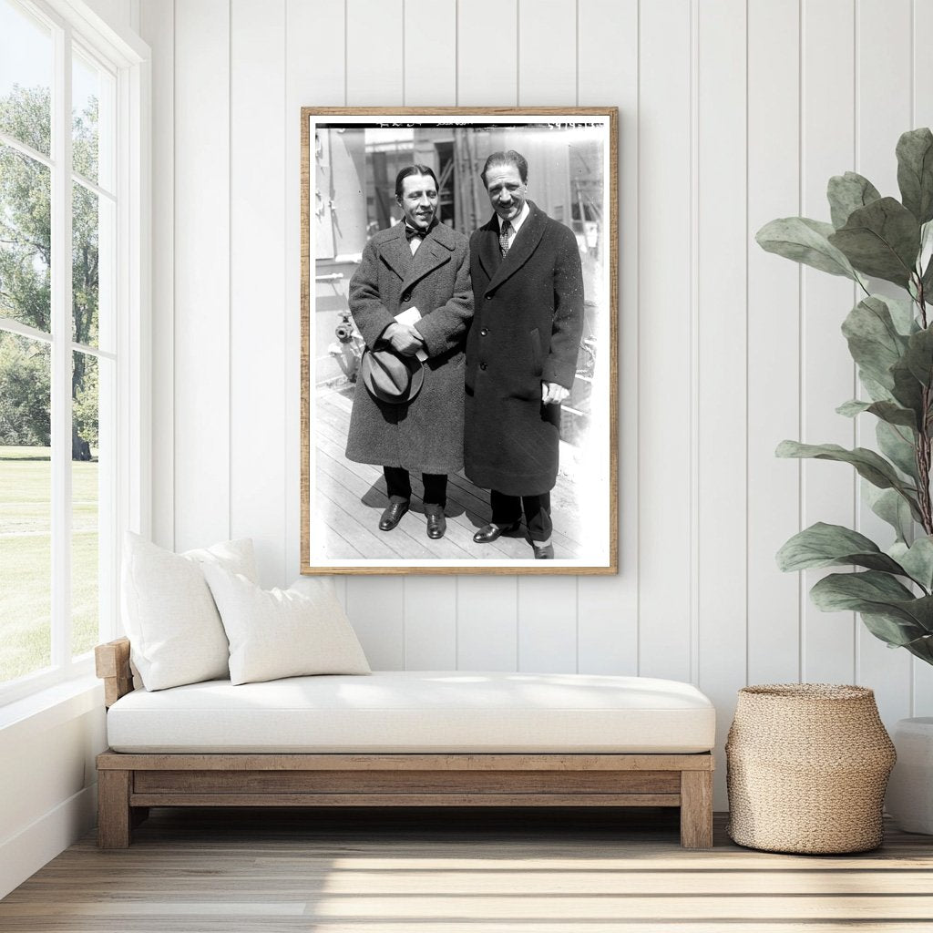 1920s Musicians Thibaud and Cortot Portrait