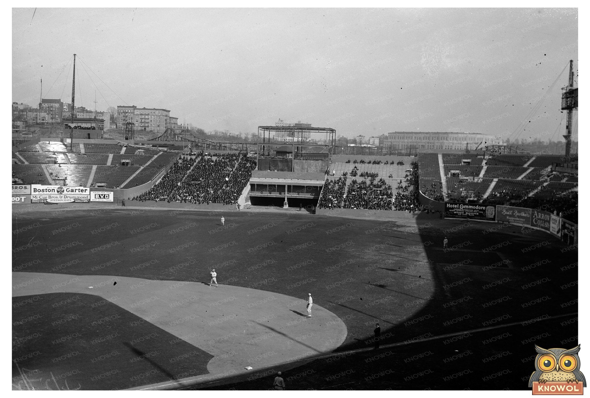 Historic 1923 Opening Day at Polo Grounds Excitement