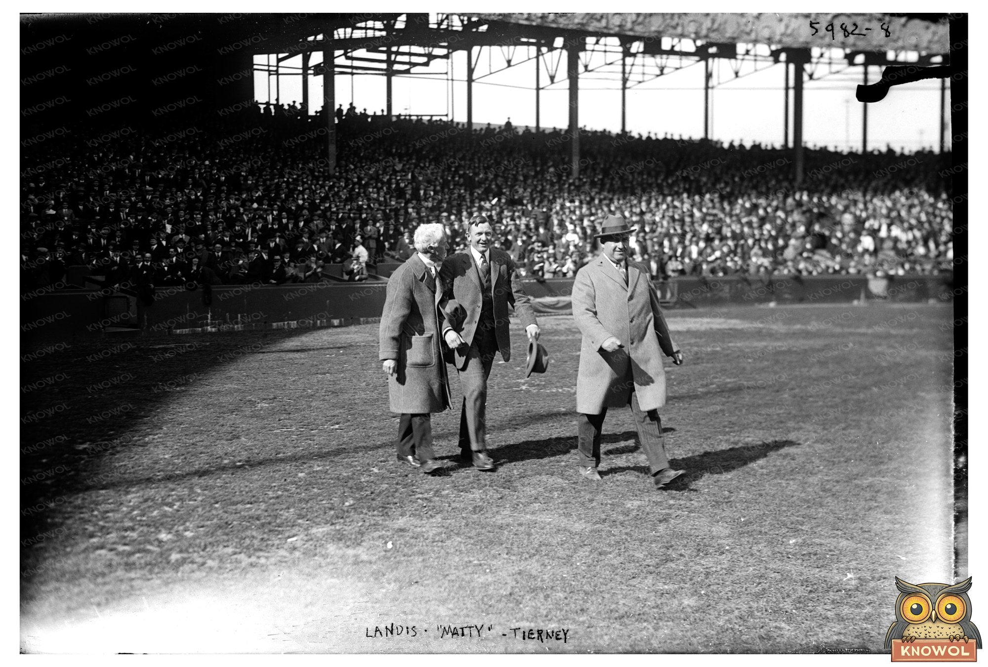 1923 Baseball Legends: Landis, Mathewson & Tierney