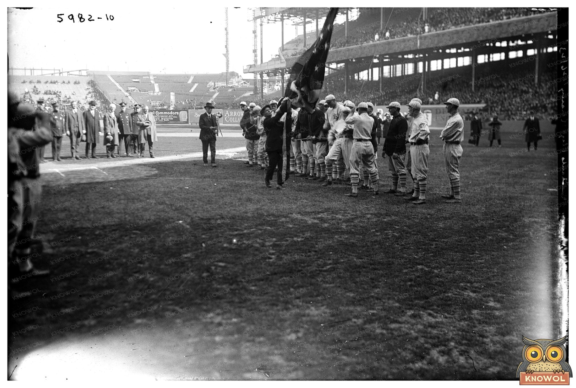 Giants Honor America: Flag Ceremony at Polo Grounds, 1923