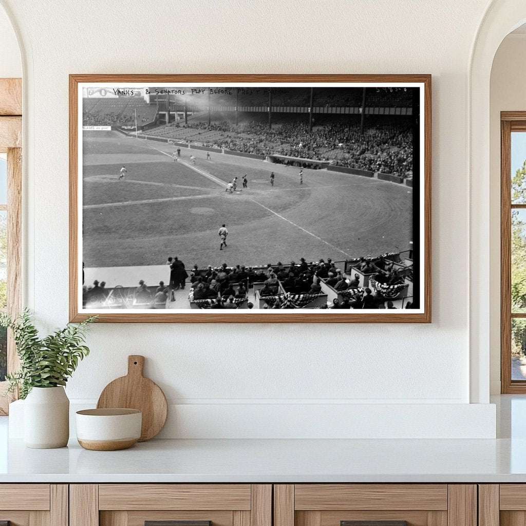 Historic 1923 Baseball Clash: Yankees vs. Senators