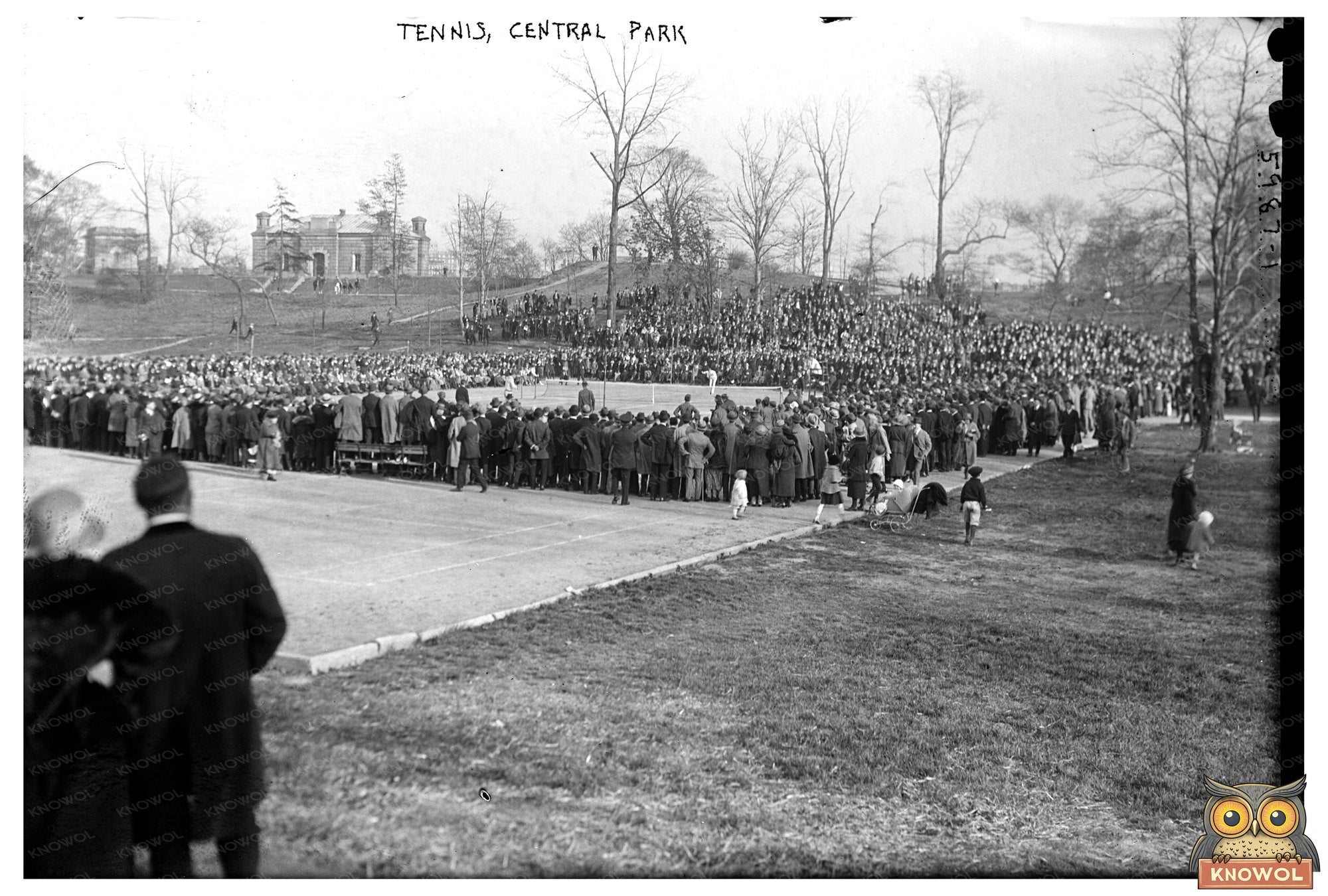 1920s Central Park Tennis: A Glimpse of Vibrant Play