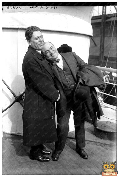 1920s Theatrical Icons: Gest & Balieff Portrait