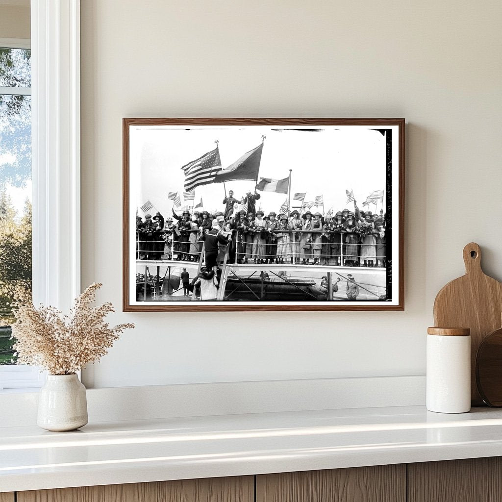 1923 Good Will Delegates Aboard LA FRANCE