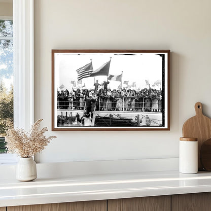 1923 Good Will Delegates Aboard LA FRANCE