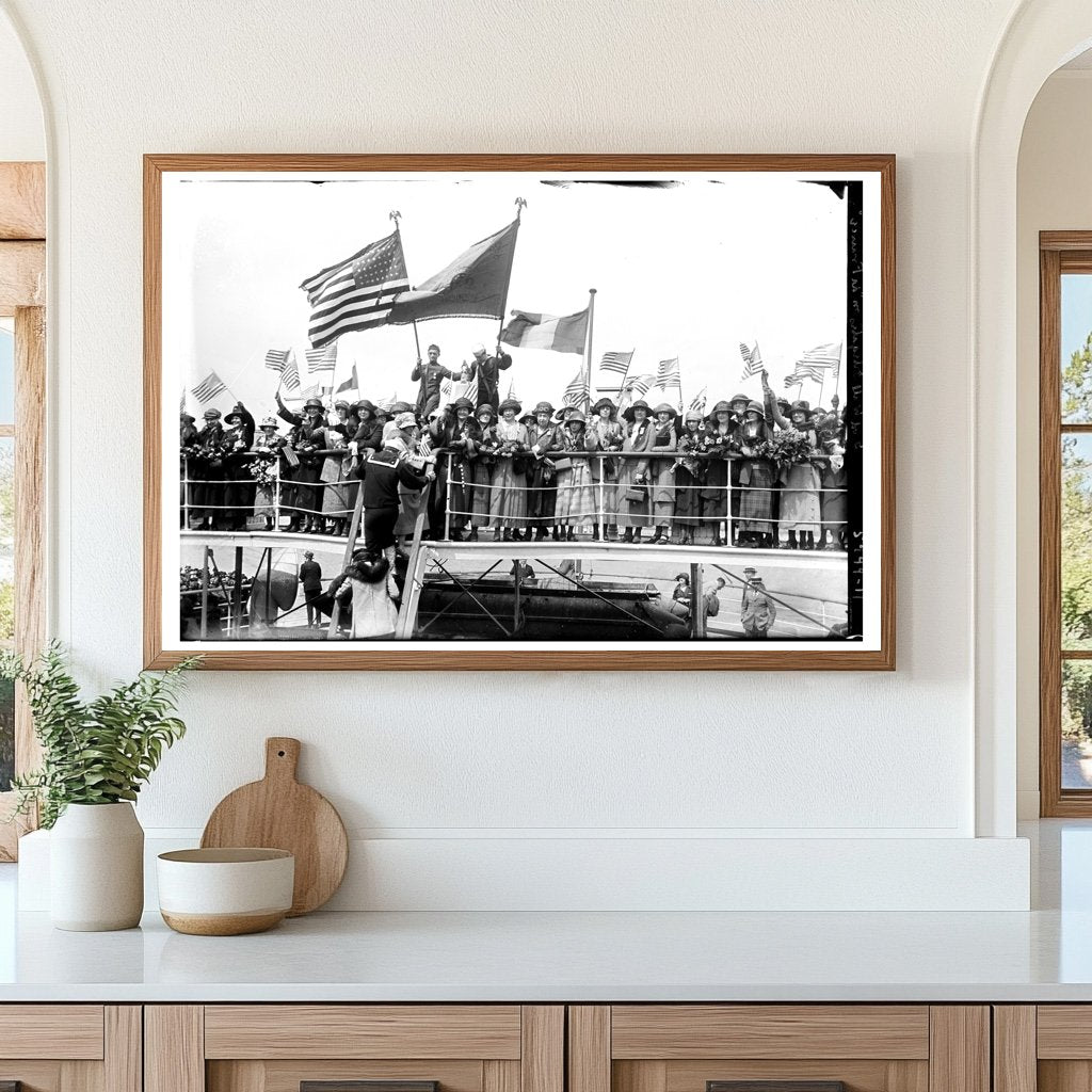 1923 Good Will Delegates Aboard LA FRANCE