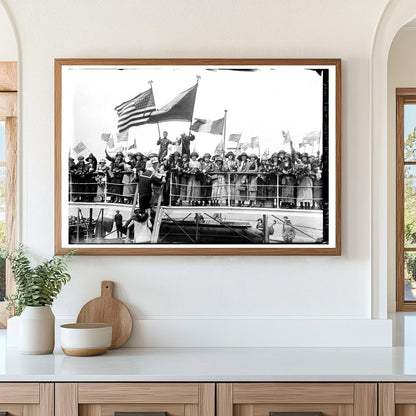 1923 Good Will Delegates Aboard LA FRANCE