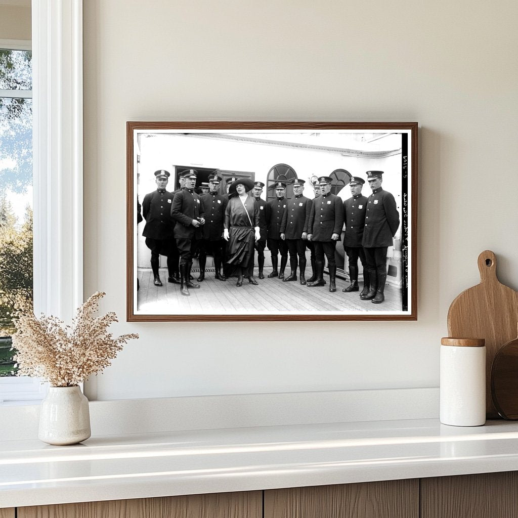 1920s Police Glee Club with Alma Clayburgh