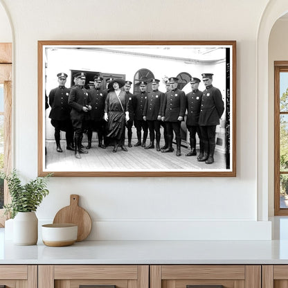 1920s Police Glee Club with Alma Clayburgh