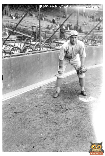 1923 Philadelphia Baseball Star: Chuck Rowland Portrait