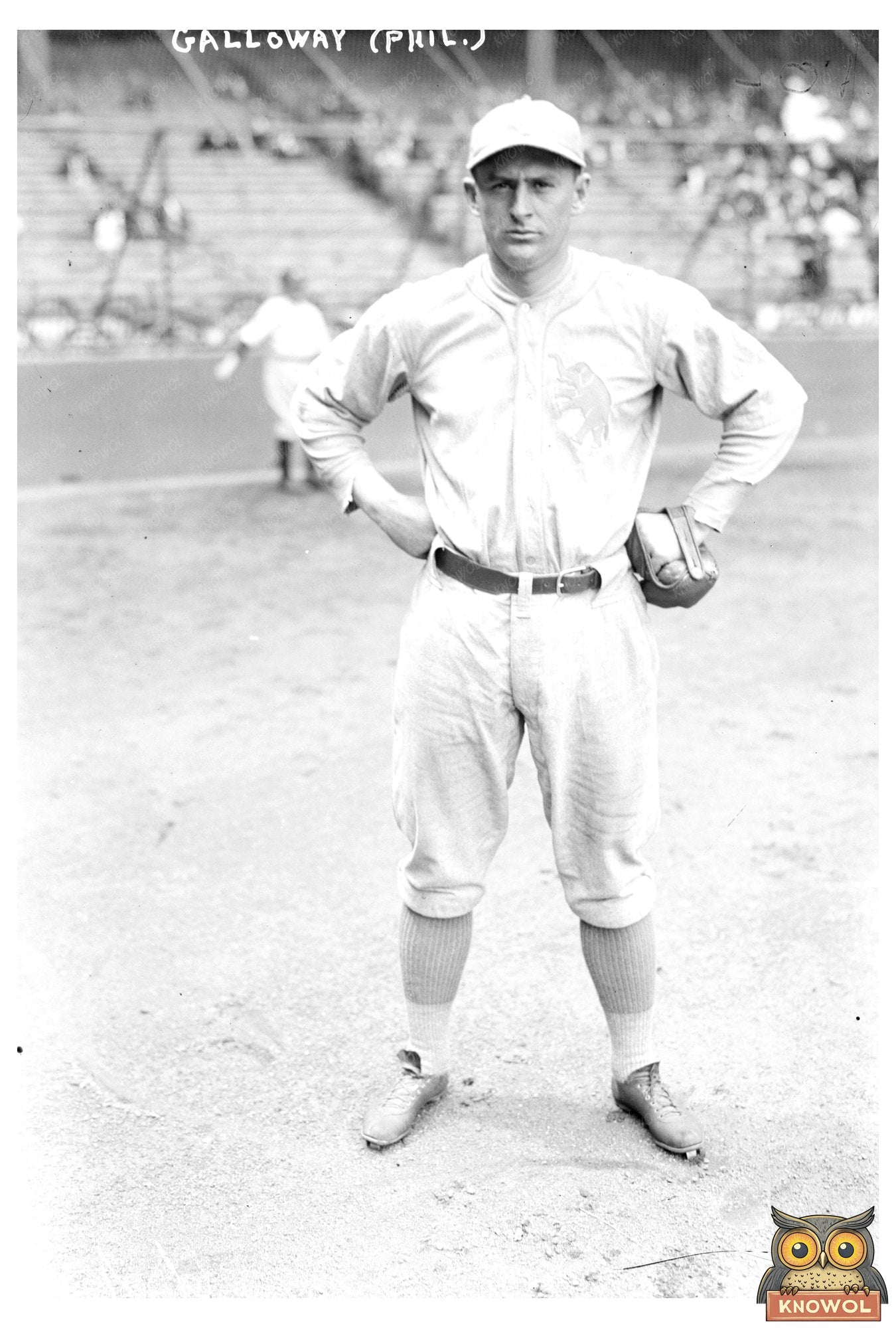 1923 Baseball Star Chick Galloway in Philadelphia